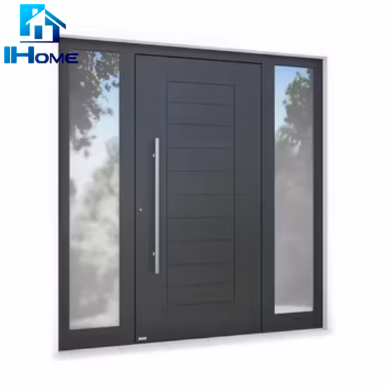 porte d'entrée principale intérieure en bois évaluée par feu 90mins de villa de luxe